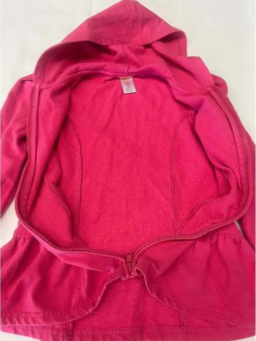 Gymboree Girls Pink Peplum Full-Zip Hoodie Size Medium 7–8